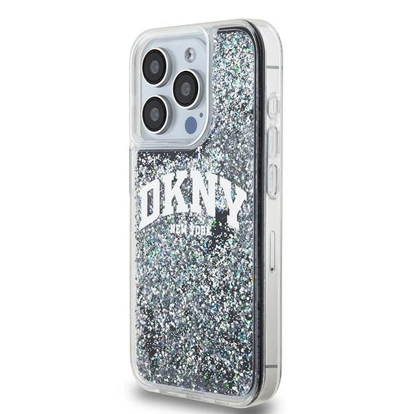 Etui DKNY Liquid Glitter Big Logo na iPhone 14 Pro - czarne – zdjęcie 2