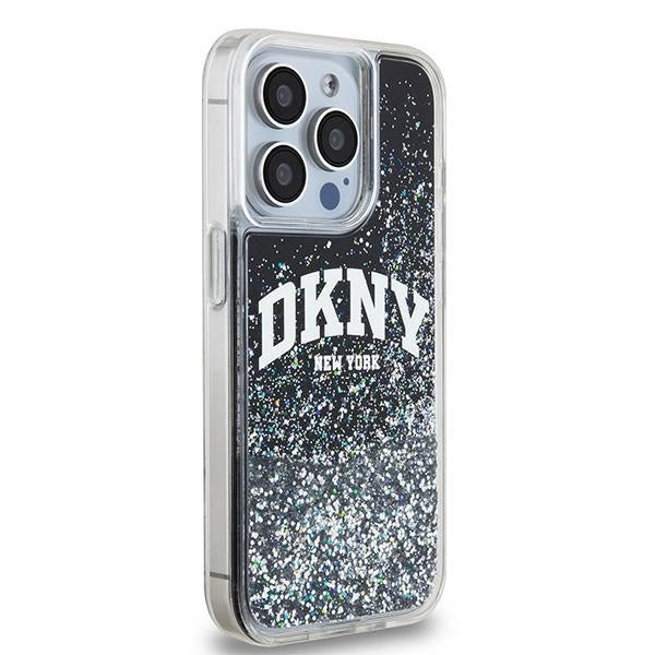 Etui DKNY Liquid Glitter Big Logo na iPhone 14 Pro - czarne – zdjęcie 4