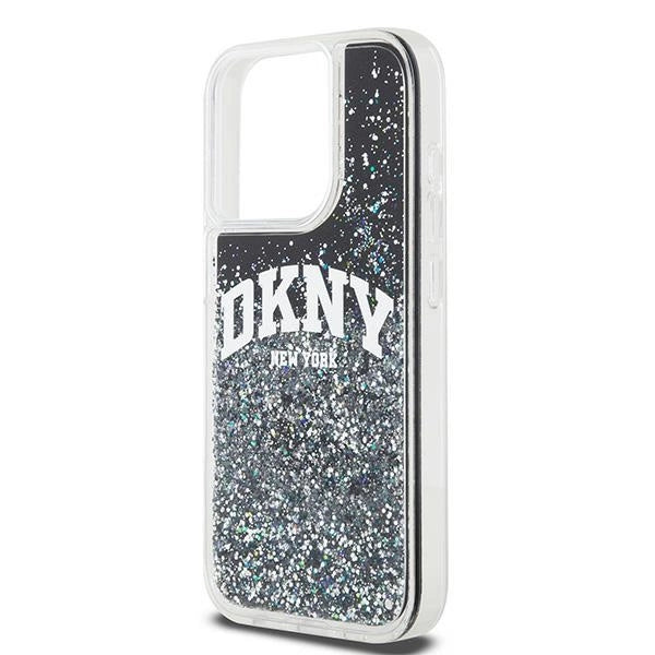 Etui DKNY Liquid Glitter Big Logo na iPhone 14 Pro - czarne – zdjęcie 6
