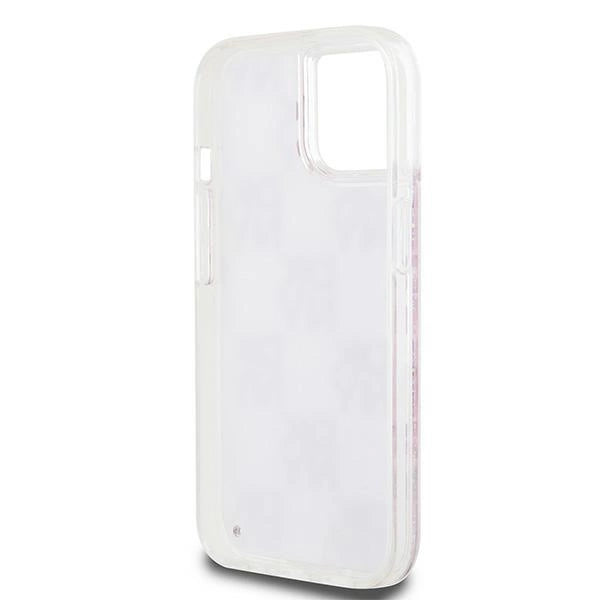Etui DKNY Liquid Glitter Multilogo na iPhone 15 / 14 / 13 - różowe – zdjęcie 2