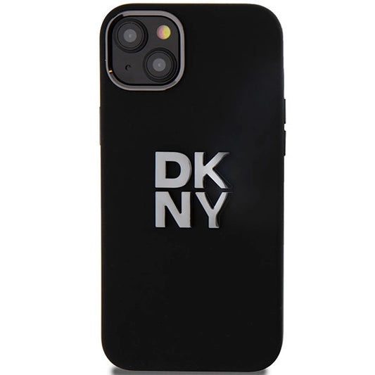 Etui DKNY Liquid Silicone Metal Logo na iPhone 15 / 14 / 13 - czarne