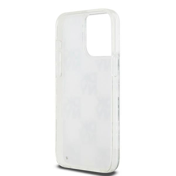 Etui DKNY Liquid Glitter Multilogo na iPhone 15 Pro Max - białe – zdjęcie 7