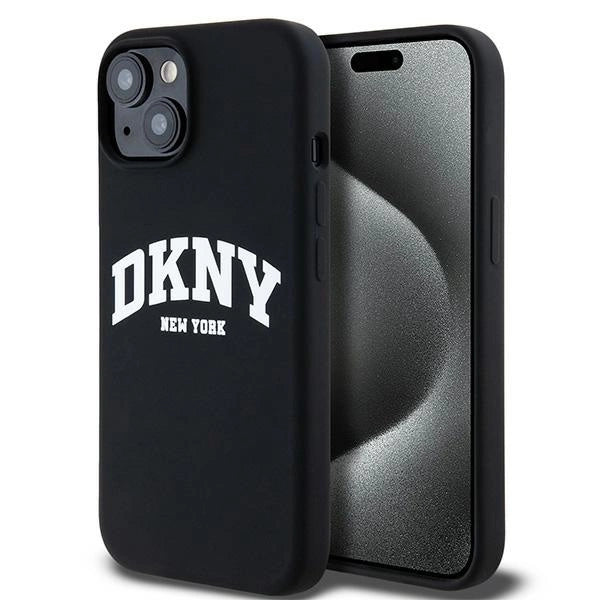 Etui DKNY Liquid Silicone White na iPhone 15 Plus / 14 Plus - czarne