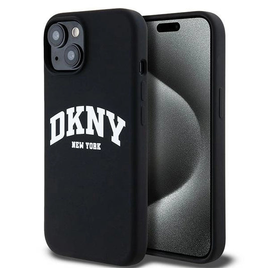 Etui DKNY Liquid Silicone White na iPhone 15 Plus / 14 Plus - czarne