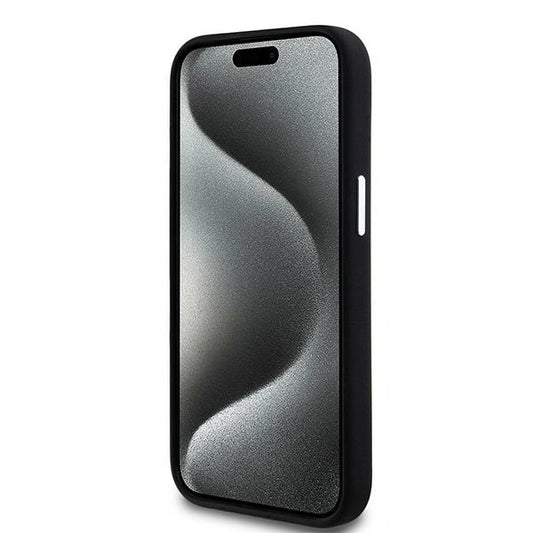 Etui DKNY Liquid Silicone Small Metal Logo na iPhone 15 / 14 / 13 - czarne