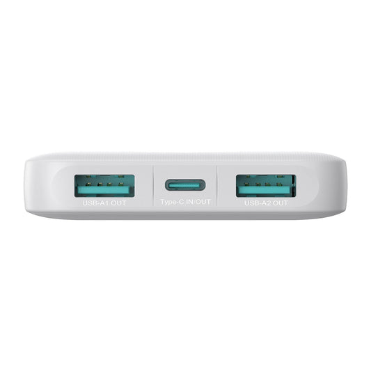 Powerbank Joyroom JR-PBF12 10000mAh 2.4A 2x USB-A 1x USB-C - biały