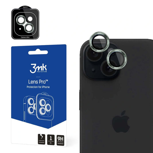 Osłona aparatu 3mk Lens Protection Pro na iPhone 15 - zielona