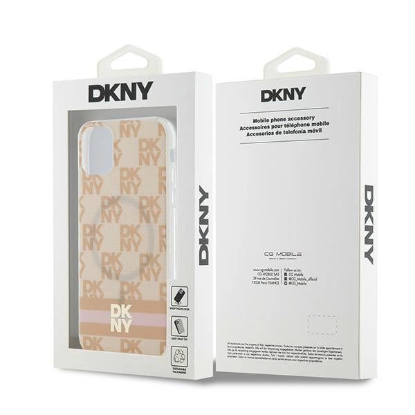 Etui DKNY IML Checkered Mono Pattern & Printed na iPhone 11 / Xr - różowe – zdjęcie 8