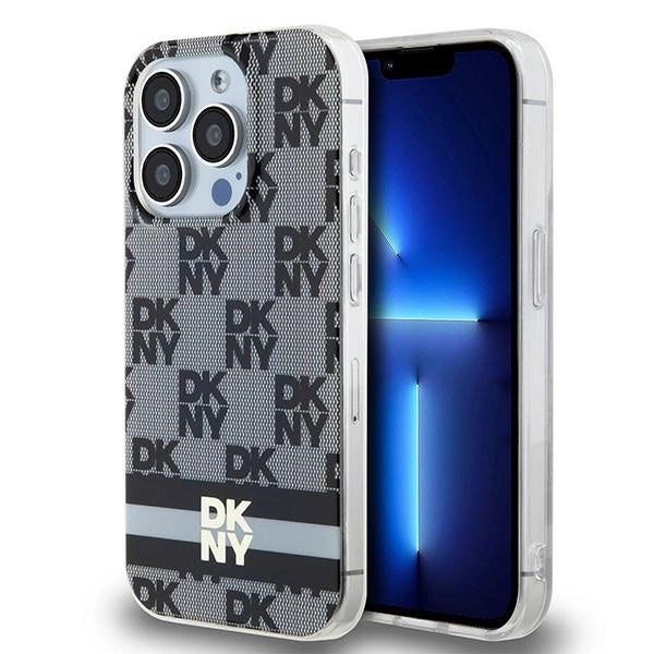 Etui DKNY IML Checkered Mono Pattern & na iPhone 13 Pro Max - czarne