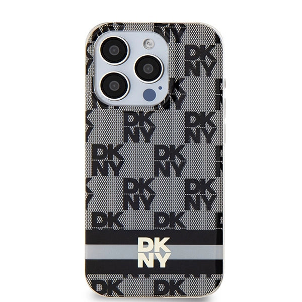 Etui DKNY IML Checkered Mono Pattern & na iPhone 13 Pro Max - czarne – zdjęcie 3