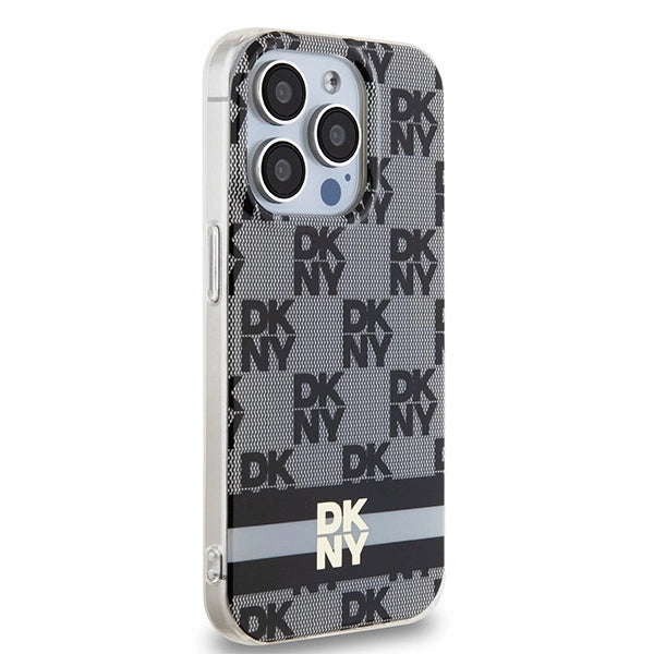 Etui DKNY IML Checkered Mono Pattern & na iPhone 13 Pro Max - czarne – zdjęcie 4