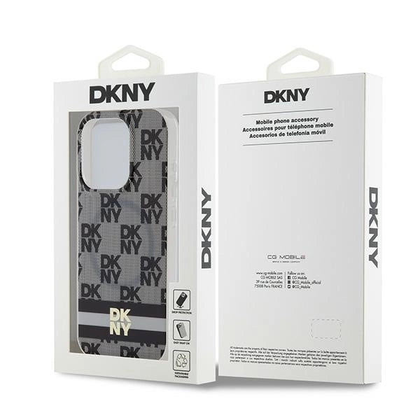 Etui DKNY IML Checkered Mono Pattern & na iPhone 13 Pro Max - czarne – zdjęcie 8