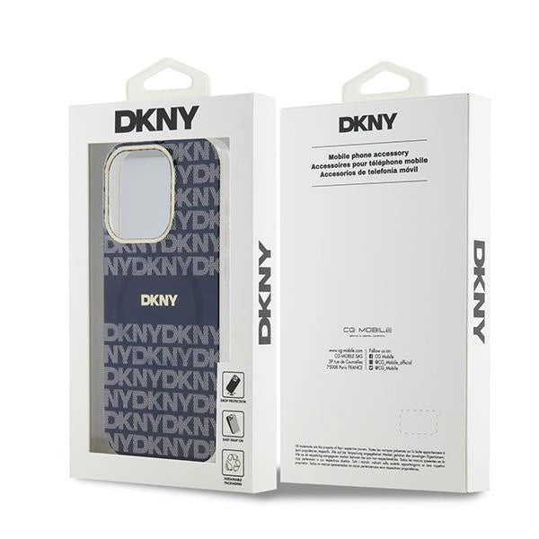 Etui DKNY IML Mono & Stripe MagSafe na iPhone 15 Pro - niebieskie – zdjęcie 8