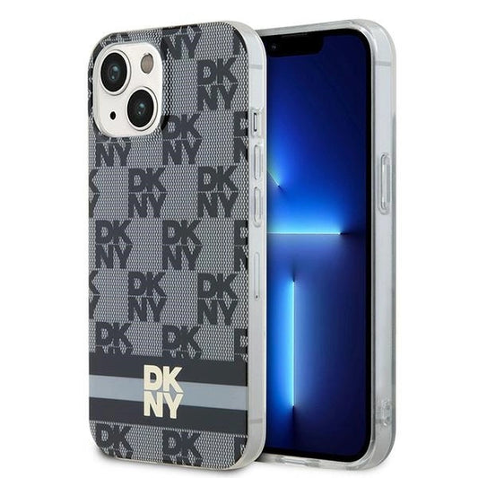 Etui DKNY IML Checkered Mono Pattern & na iPhone 15 / 14 / 13 - czarne