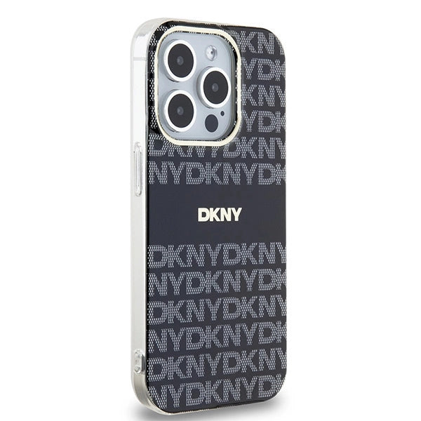 Etui DKNY IML Mono & Stripe MagSafe na iPhone 15 Pro Max - czarne – zdjęcie 4