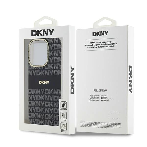 Etui DKNY IML Mono & Stripe MagSafe na iPhone 15 Pro Max - czarne – zdjęcie 8