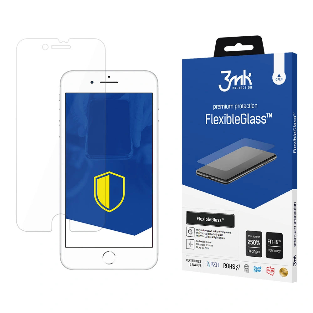 Szkło hybrydowe 3mk FlexibleGlass na iPhone 8