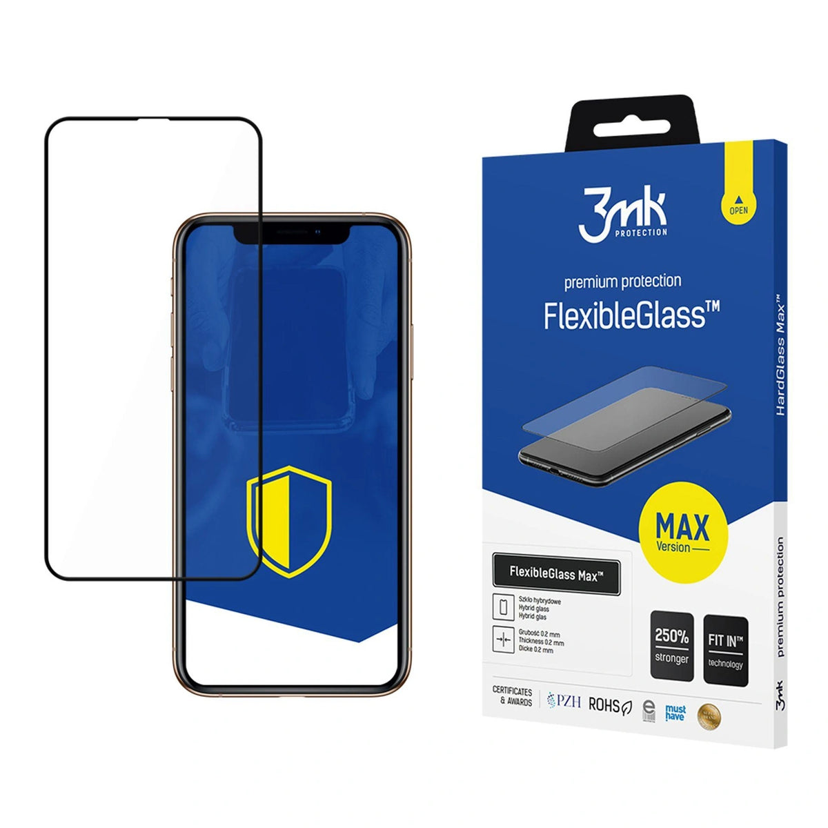 Szkło hybrydowe 3mk FlexibleGlass Max na iPhone 11 Pro Max
