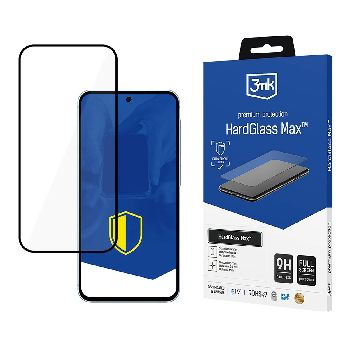 Szkło 9H 3mk HardGlass Max™ na Samsung Galaxy A55 5G