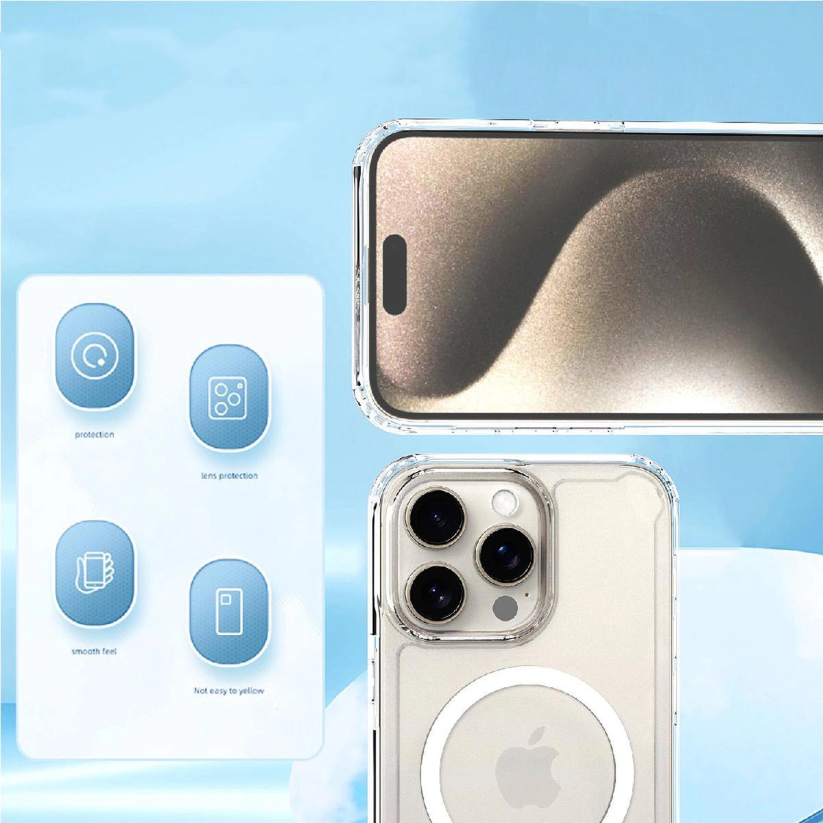 Etui Clear Corner Case MagSafe na iPhone 16 Plus - przezroczyste – zdjęcie 5