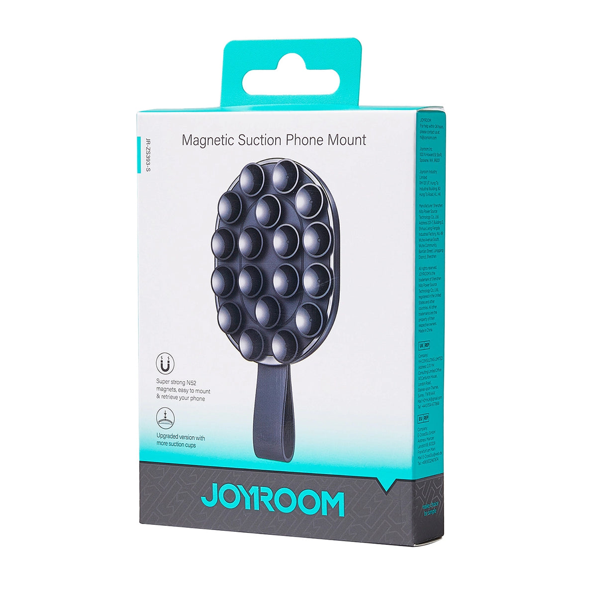 Uchwyt Joyroom JR-ZS393-S na telefon 4.7-7" - czarno-pomarańczowy – zdjęcie 3