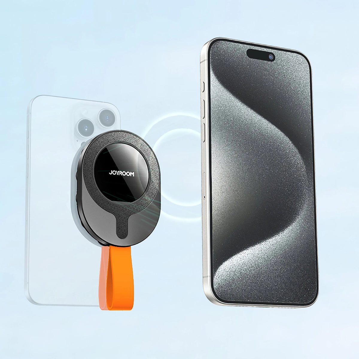 Uchwyt Joyroom JR-ZS393-S na telefon 4.7-7" - czarno-pomarańczowy – zdjęcie 5