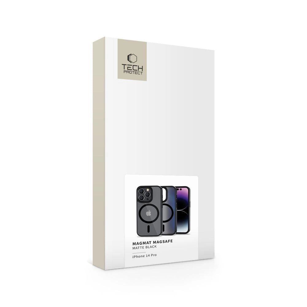 Etui Tech-Protect MagMat MagSafe na iPhone 14 Pro - czarny mat – zdjęcie 2