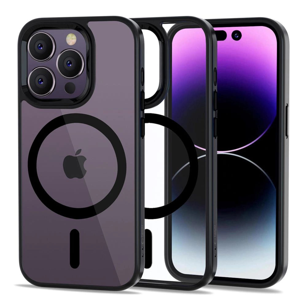 Etui Tech-Protect MagMat na iPhone 14 Pro Max - przezroczysto-czarny