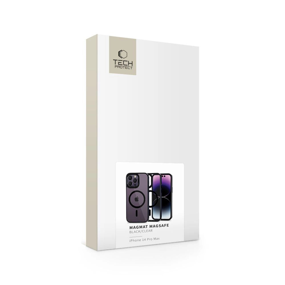 Etui Tech-Protect MagMat na iPhone 14 Pro Max - przezroczysto-czarny – zdjęcie 2