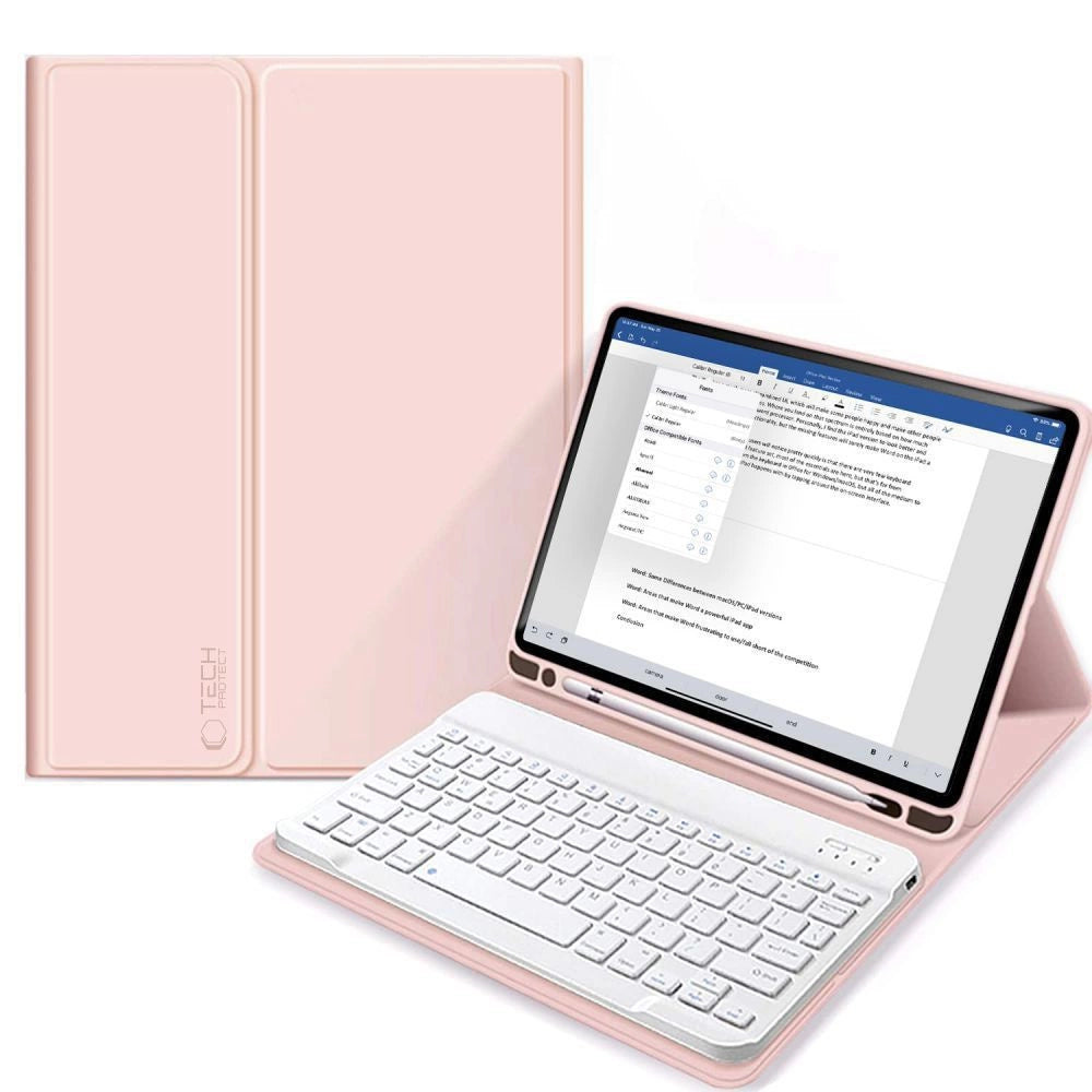 Etui Tech-Protect SC Pen + Keyboard z na iPad 10.9" 2022 - różowe