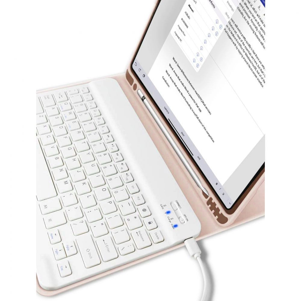 Etui Tech-Protect SC Pen + Keyboard z na iPad 10.9" 2022 - różowe – zdjęcie 5