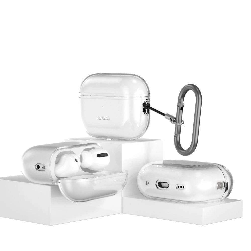 Etui Tech-Protect FlexAir na Apple AirPods Pro 1 / 2 - przezroczyste – zdjęcie 6
