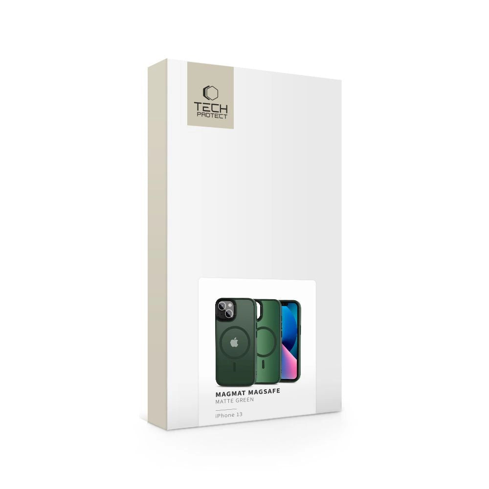 Etui Tech-Protect MagMat MagSafe na iPhone 13 - zielony mat – zdjęcie 5