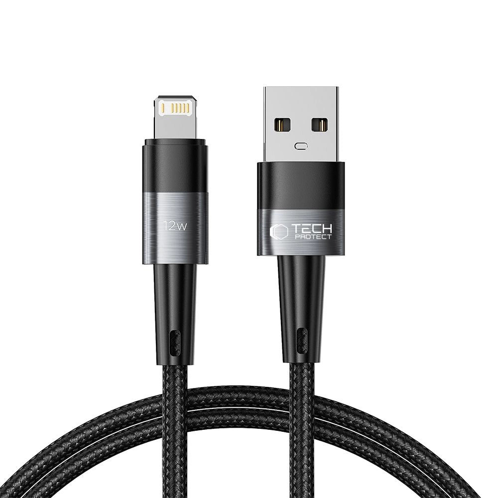 Kabel Tech-Protect UltraBoost Lightning / Lightning 12W 2.4A 1m - szary