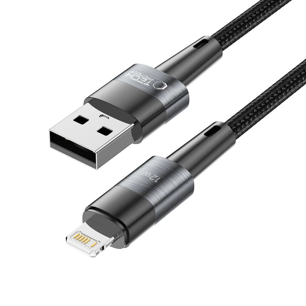Kabel Tech-Protect UltraBoost Lightning / Lightning 12W 2.4A 1m - szary – zdjęcie 5