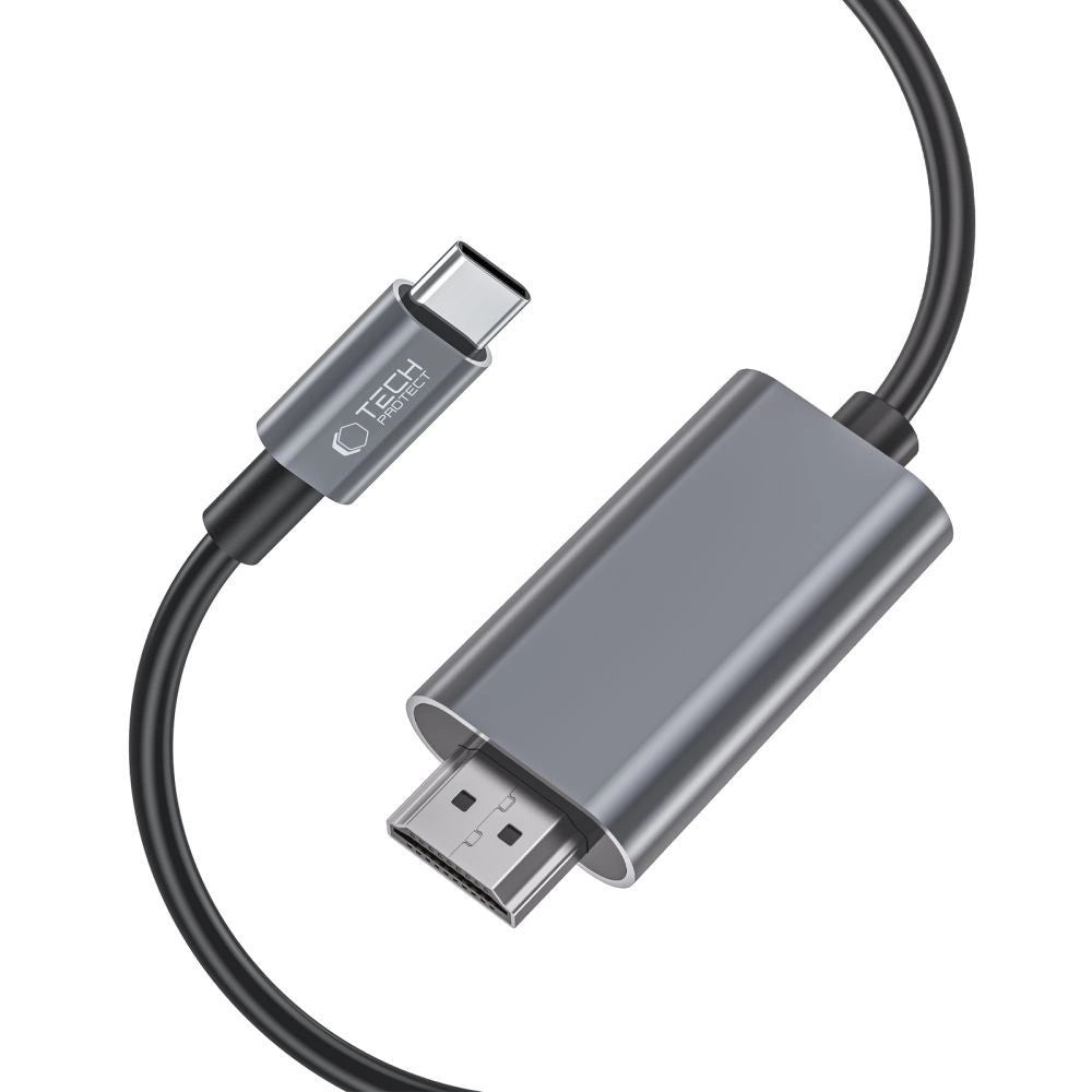 Kabel Tech-Protect UltraBoost USB-C / HDMI 4K 60Hz 2m - czarny – zdjęcie 2