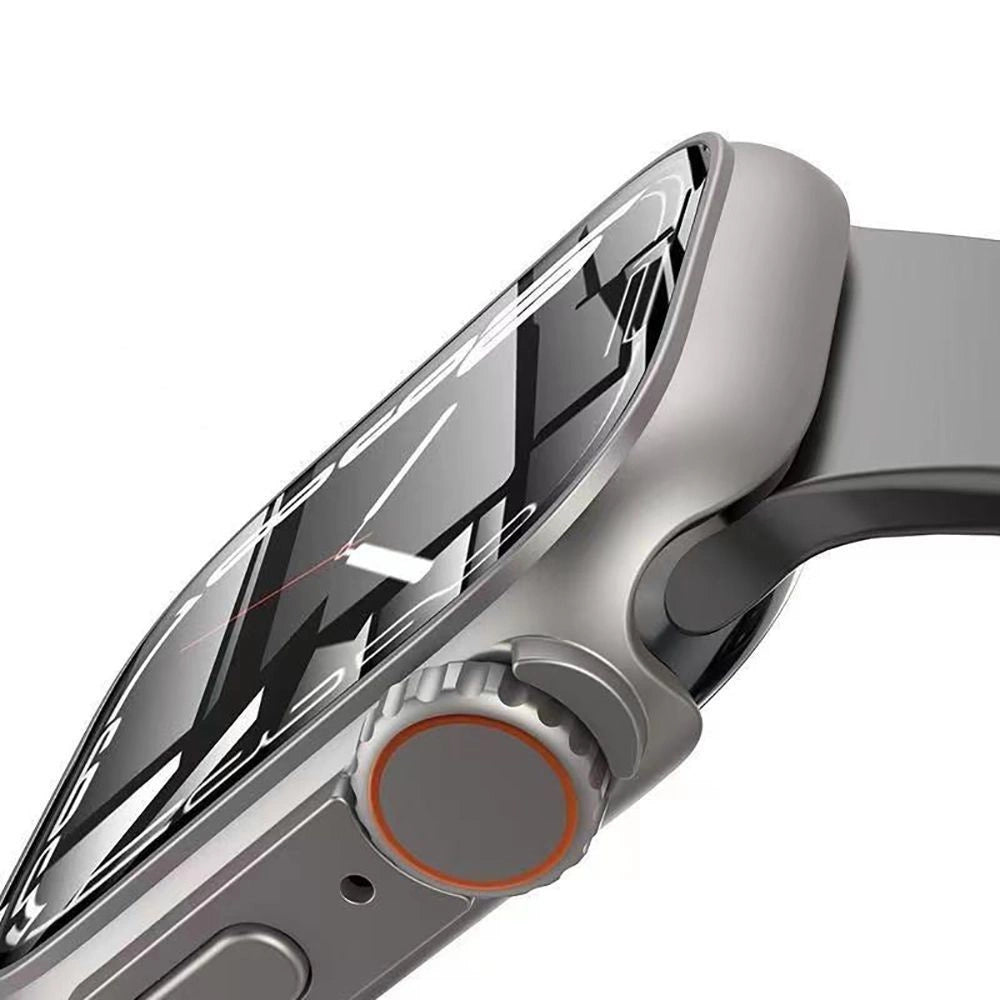 Etui Tech-Protect Defense360 na Apple Watch 44mm - czarno-pomarańczowe – zdjęcie 3