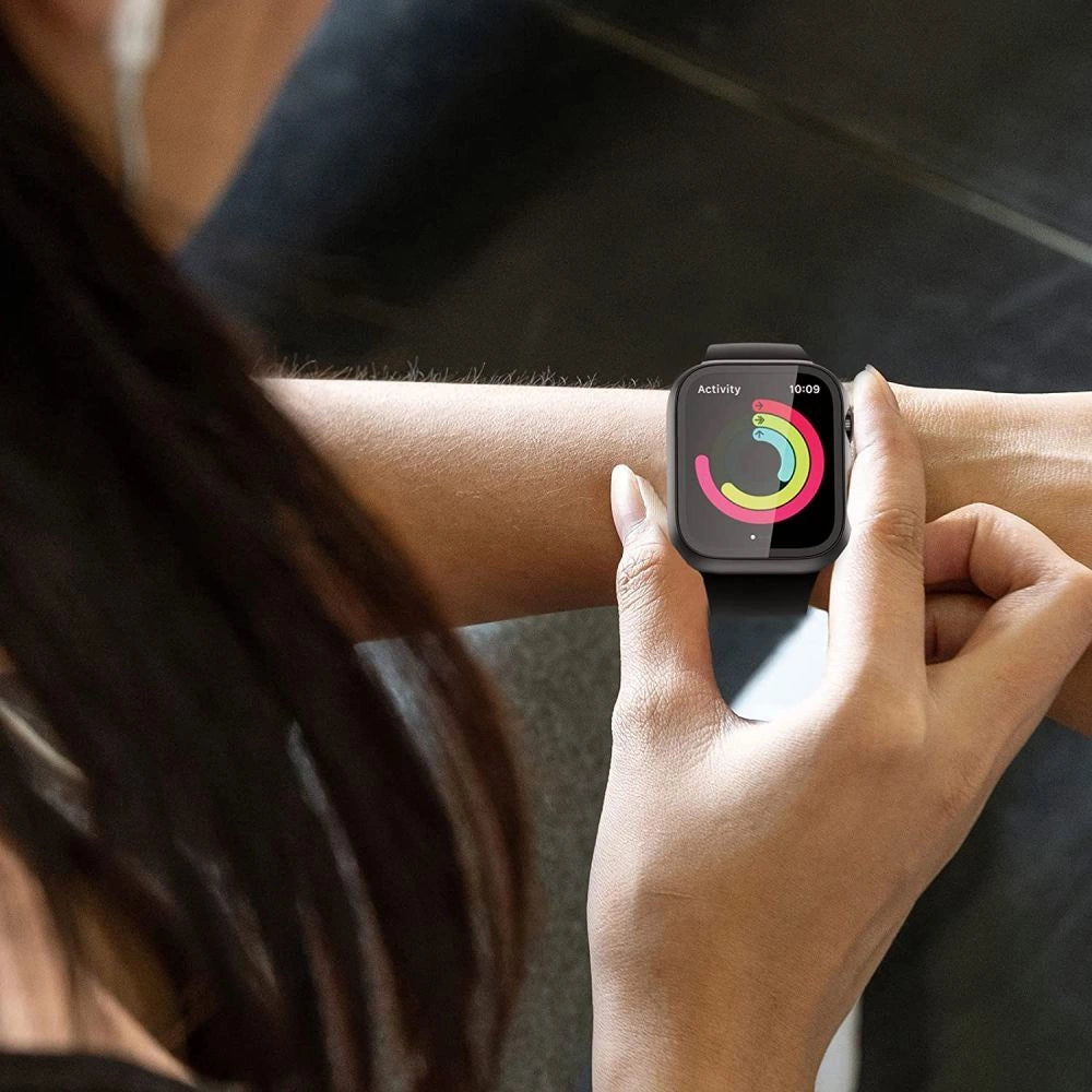 Etui Tech-Protect Defense360 na Apple Watch 44mm - czarno-pomarańczowe – zdjęcie 5
