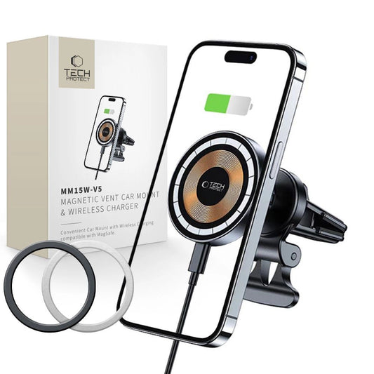 Uchwyt Tech-Protect MM15W-V5 samochodowy na kratkę nawiewu - czarny