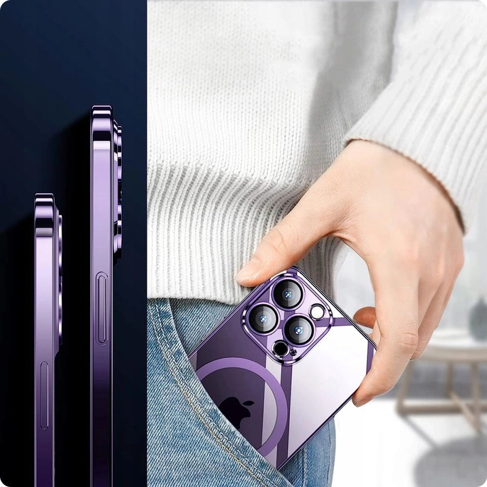 Etui Tech-Protect MagShine Line MagSafe na iPhone 11 - różowe – zdjęcie 4