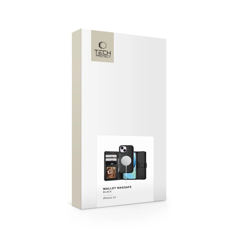 Etui Tech-Protect Wallet MagSafe na iPhone 13 - czarne – zdjęcie 2