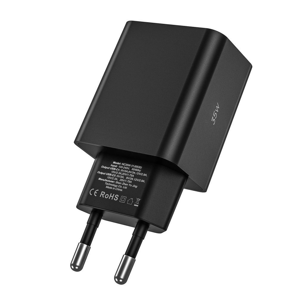 Ładowarka Tech-Protect C35W sieciowa 2x USB-C PD 35W - biała – zdjęcie 3
