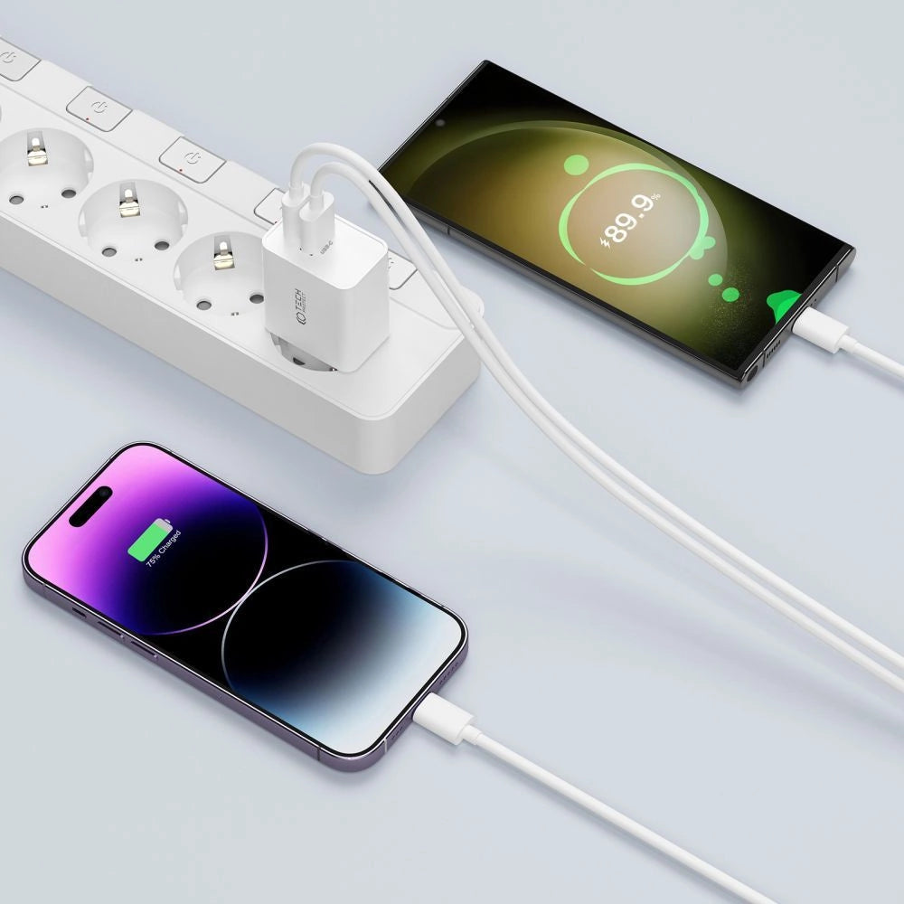 Ładowarka Tech-Protect C35W sieciowa 2x USB-C PD 35W - biała – zdjęcie 4