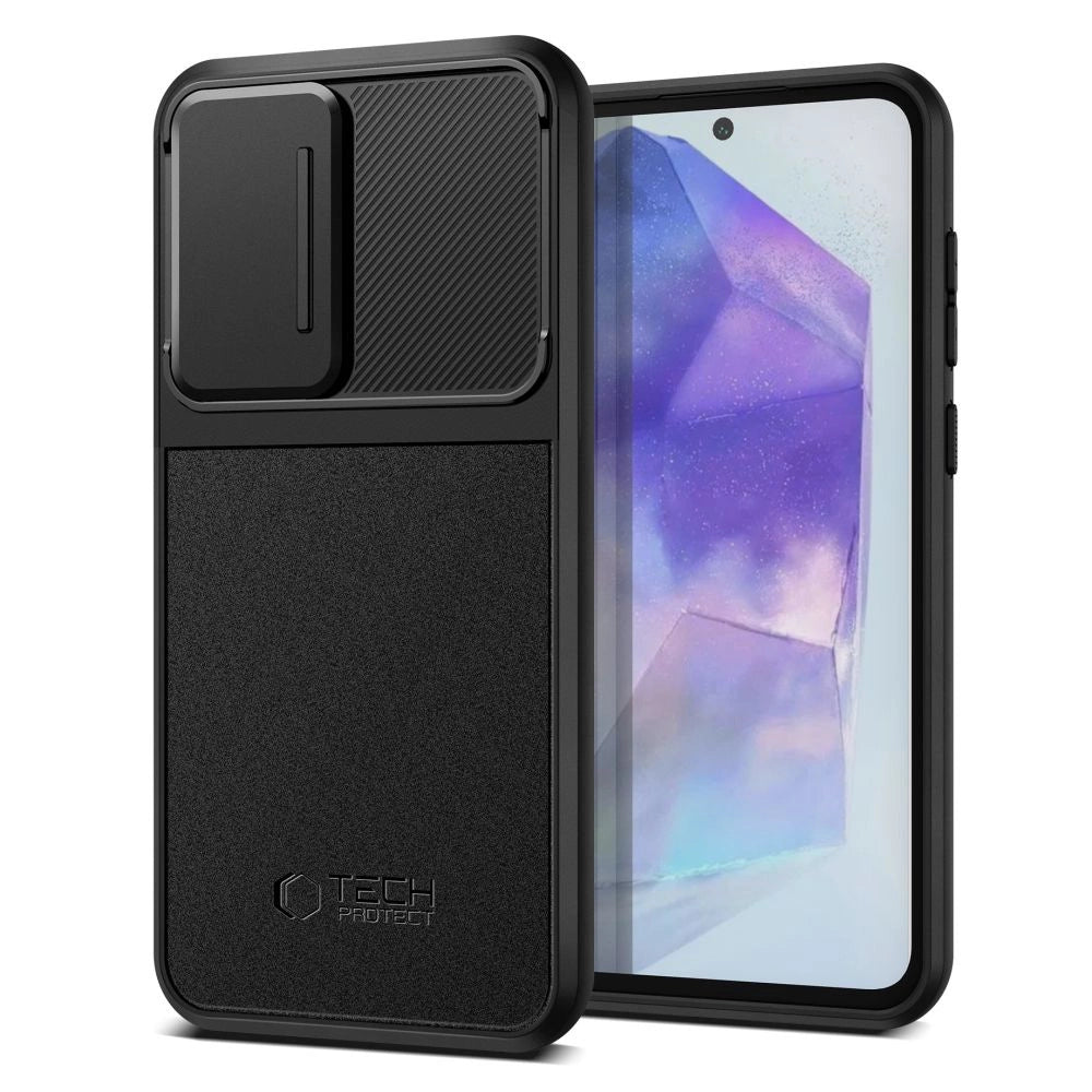 Etui Tech-Protect Velar Cam+ na Samsung Galaxy A55 5G - czarne