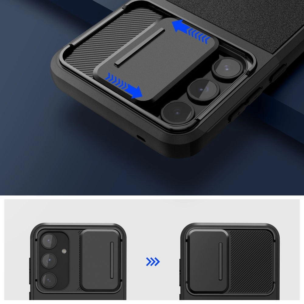 Etui Tech-Protect Velar Cam+ na Samsung Galaxy A55 5G - czarne – zdjęcie 2