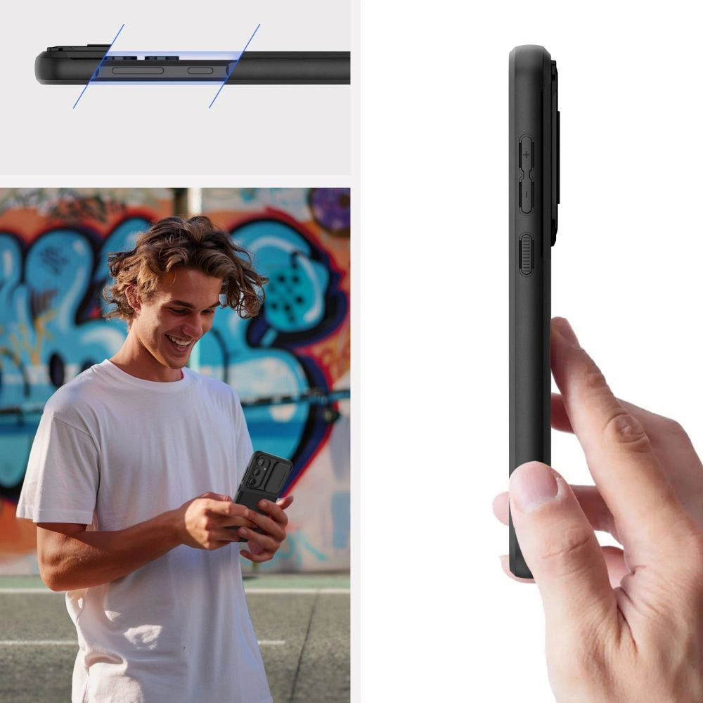 Etui Tech-Protect Velar Cam+ na Samsung Galaxy A55 5G - czarne – zdjęcie 4
