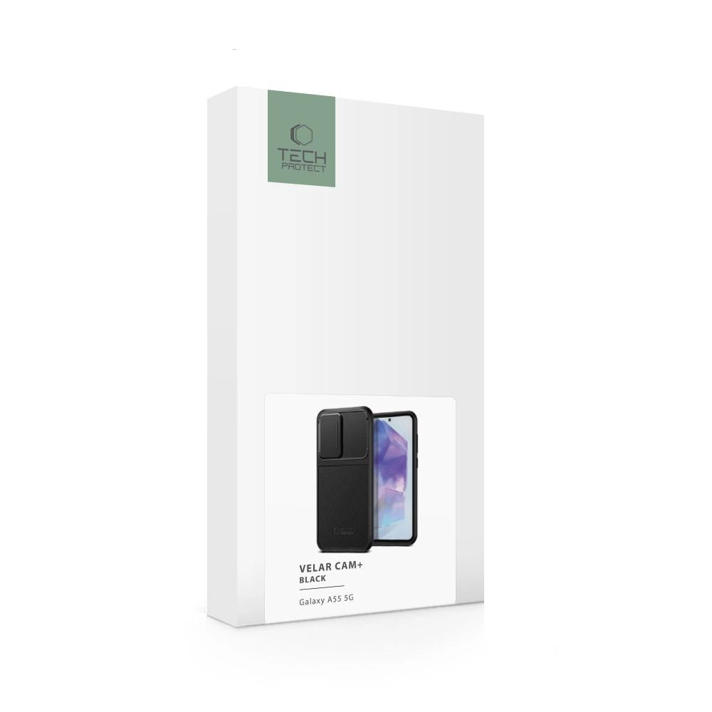 Etui Tech-Protect Velar Cam+ na Samsung Galaxy A55 5G - czarne – zdjęcie 5