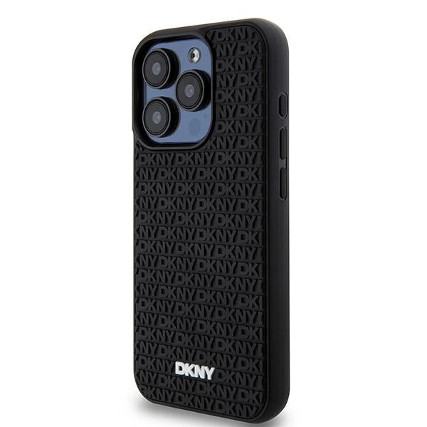 Etui DKNY 3D Rubber Repeat Pattern na iPhone 15 Pro Max - czarne – zdjęcie 2
