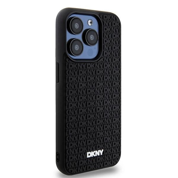 Etui DKNY 3D Rubber Repeat Pattern na iPhone 15 Pro Max - czarne – zdjęcie 4