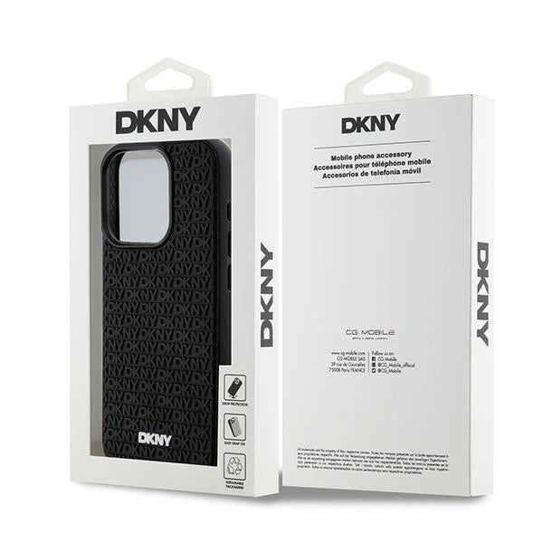 Etui DKNY 3D Rubber Repeat Pattern na iPhone 15 Pro Max - czarne – zdjęcie 8